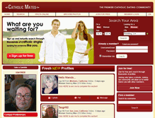 Tablet Screenshot of catholicmates.com